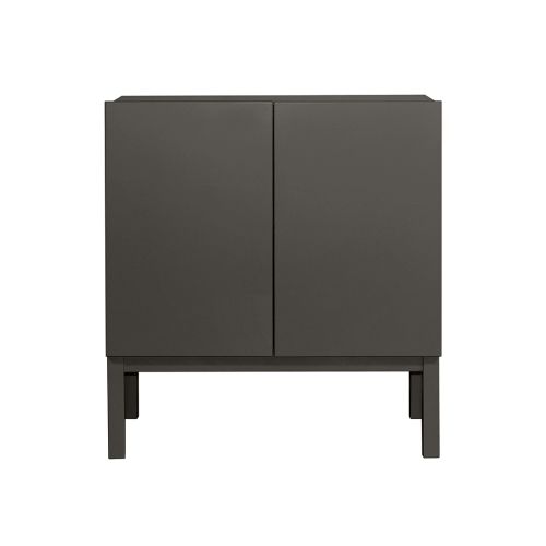 Armário 2 Portas Brás  -  Grafite  -  80 x 86 x 42 cm