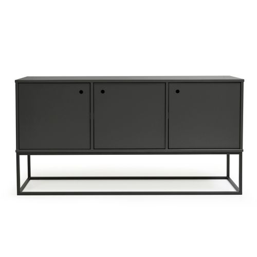 Buffet Valley 3 Portas c/ pés de Metal -  Grafite