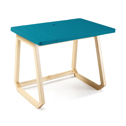 Escrivaninha com Gaveta Hush  -  Azul Turquesa