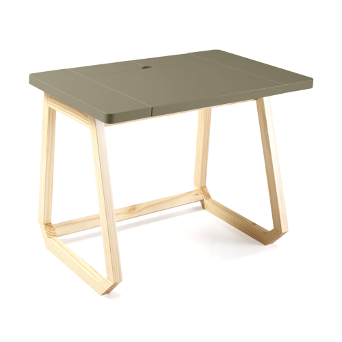 Escrivaninha com Gaveta Hush  -  Cinza