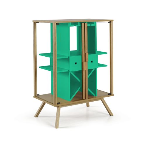 Adega | Cristaleira Mystic  -  Verde Esmeralda 