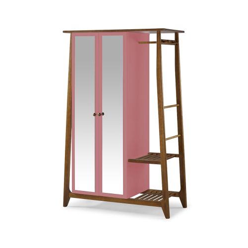 Armário Multiuso Stoka 2 portas  -  Rosa