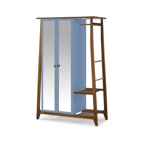Armário Multiuso Stoka 2 portas  -  Azul Claro