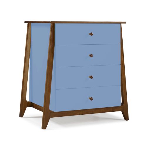 Cômoda Stoka 04 gavetas -  Azul Claro