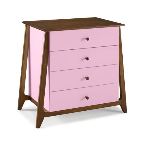 Cômoda Stoka 04 gavetas -  Rosa Claro