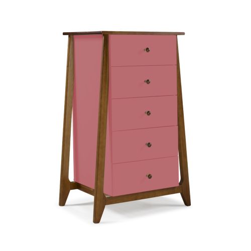 Cômoda Stoka 05 gavetas -  Rosa