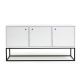 Buffet Valley 3 Portas c/ pés de Metal -  Branco