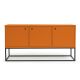 Buffet Valley 3 Portas c/ pés de Metal -  Laranja