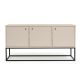 Buffet Valley 3 Portas c/ pés de Metal -  Off-white