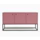 Buffet Valley 3 Portas c/ pés de Metal -  Rosa