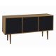 Buffet Vintage 3 Portas  -  Preto