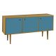 Buffet Vintage 3 Portas  -  Azul Turquesa