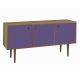 Buffet Vintage 3 Portas  -  Roxo