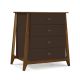 Cômoda Stoka 04 gavetas -  Marrom Escuro