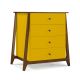 Cômoda Stoka 04 gavetas -  Amarela