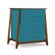Cômoda Stoka 04 gavetas -  Azul Turquesa