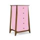 Cômoda Stoka 05 gavetas -  Rosa Claro