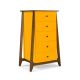 Cômoda Stoka 05 gavetas -  Amarelo