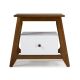 Mesa de Cabeceira Stoka 01 gaveta  -  Branco