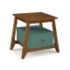 Mesa de Cabeceira Stoka 01 gaveta  -  Verde