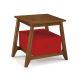 Mesa de Cabeceira Stoka 01 gaveta  -  Vermelho