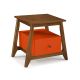 Mesa de Cabeceira Stoka 01 gaveta  -  Laranja