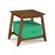 Mesa de Cabeceira Stoka 01 gaveta  -  Verde Esmeralda