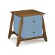 Mesa de Cabeceira Stoka 02 gavetas  -  Azul Claro