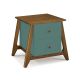 Mesa de Cabeceira Stoka 02 gavetas  -  Verde