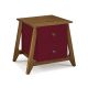  Mesa de Cabeceira Stoka 02 gavetas  -  Vinho