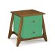 Mesa de Cabeceira Stoka 02 gavetas  -  Verde Esmeralda